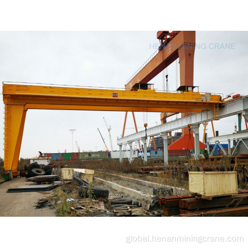 Industrial Semi Gantry Crane double girder 50 ton explosion-proof semi-gantry crane Factory